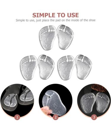 GLEAVI 6 Pairs Forefoot Slipper Pad Cushions - Silicone Toe Protectors for Sandals & High Heels - Anti-Slip Insole Pads Gel Cushioning - Buy Online on GoSupps.com