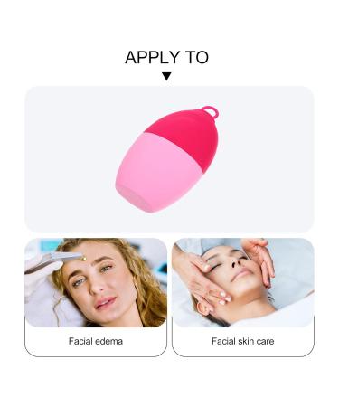 SHERCHPRY 2pcs Silicone Ice Cube Tray & Roller - Facial Massage Tools for Lifting & Cooling | Red Ice Roller Globes - Buy Online on GoSupps.com