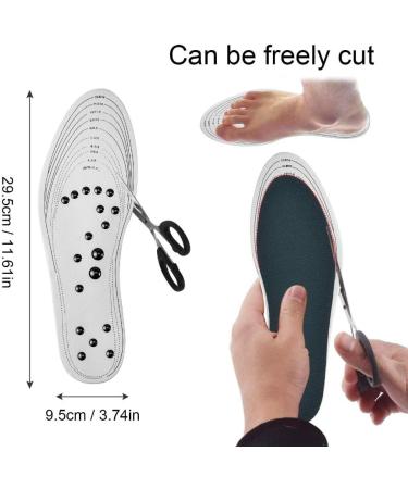 Memory Foam Acupressure Magnetic Massage Insoles - Pain Relief & Improved Circulation - One Size Fits Most - Buy Online on GoSupps.com