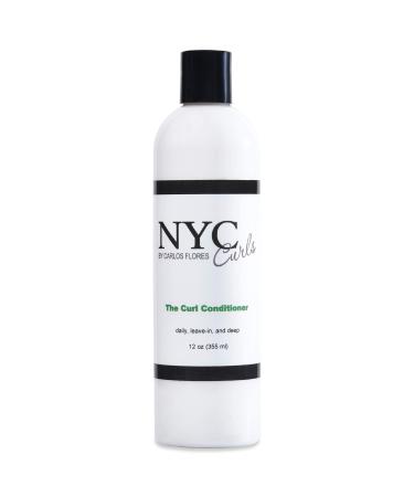 NYC Curls The Curl Conditioner | Daily  Leave-in  & Deep Conditioner for Curly  Coily  & Wavy Hair | 3 products in one | Silicone Free & Vegan | 12 FL OZ