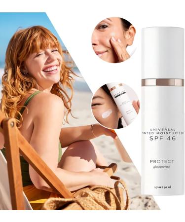Matte Universal Tinted Moisturizer SPF 46 Sheer Coverage Anti-Ageing Tinted Face Sunscreen Broad Spectrum Protection Against UVA and UVB Rays 1.7 oz - Buy Online on GoSupps.com
