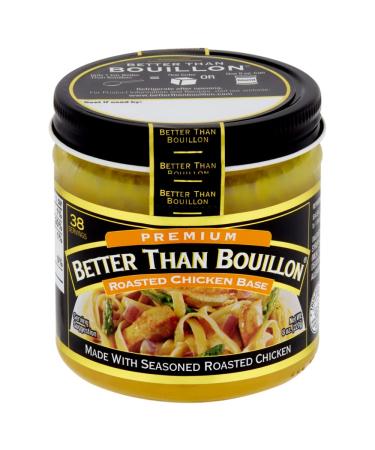 Better Than Bouillon Premium Roasted Chicken Base - 8-Ounce Jar (Pack of 3) | 38 Servings | Seasoned Roasted Chicken Blendable Base for Enhanced Flavor - Buy Online on GoSupps.com