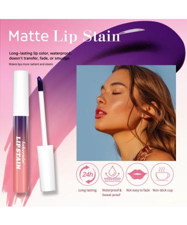 HOPHAT 3PCS Peel Off Lipstick Set Easy Peel & Reveal Lip Stain Waterproof Long Lasting Peel Off Mask Lip Gloss Lip Liner Makeup Beauty - Buy Online on GoSupps.com