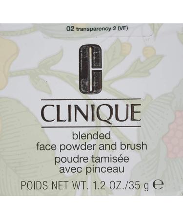 Clinique Blended Face Powder + Brush No. 02 Transparency 1.2 oz - Buy Online on GoSupps.com