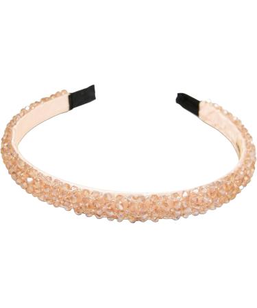 Alpenfl stern ADV150 Women's Costume Headband Glitter Beads Slim Hair Band Non-Slip for Dirndl (Champagne Brown) (Champagne-Brown) - Buy Online on GoSupps.com