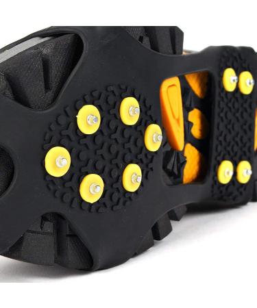 EONPOW Ice Grips - Snow Cleats with 10 Steel Studs for Slip-On Traction | Size M (Women 7-10/Men 5-8) - 1 Pair - Buy Online on GoSupps.com