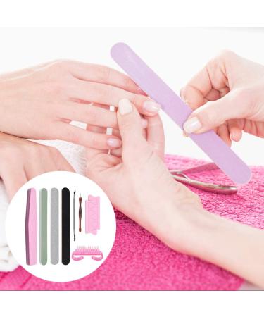 8 in 1 Professional Nail Art Tool Set - Nail Brush Separator Files & More for Perfect Manicures | International Shipping Available - Buy Online on GoSupps.com