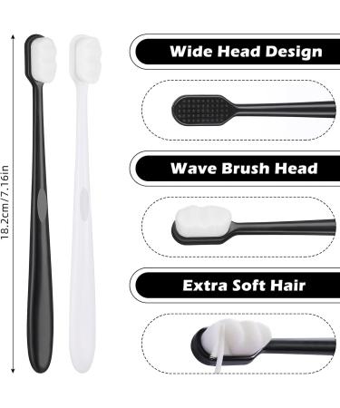 Patelai 10-Pack Soft Nano Toothbrushes for Sensitive Teeth & Gums - Ultra Soft Bristles 20 000 Micro-Nano Bristles for Adults | International Shipping - Buy Online on GoSupps.com