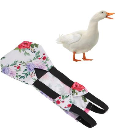Zerodis Pet Chicken Diapers - Small Size Peony Flower Pattern Tight Belt Diapers for Poultry - Poop Pocket Included - Buy Online on GoSupps.com