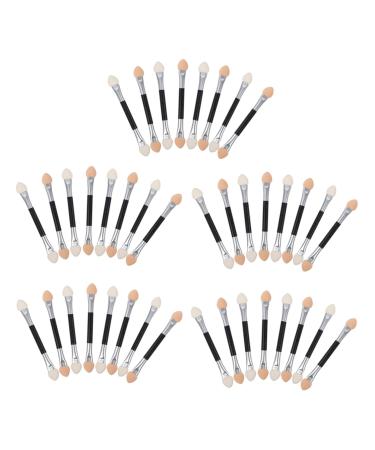 NOLITOY Eyeshadow Applicator 40pcs Latex Eye Shadow Stick Eyeshadow Latex Outfit Cosmetic Brush Double Sided Suite Miss