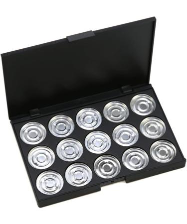 Angoily 15 Eyeshadow Empty Cosmetic Case Empty Makeup Eye Shadow Box Concealer Travel Aluminum Plate - Buy Online on GoSupps.com