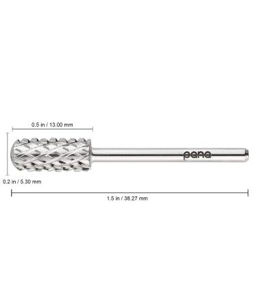 PANA 3/32 Smooth Top Small Barrel Silver Carbide (4X Coarse) - Professional Nail Drill Bit - Buy Online on GoSupps.com