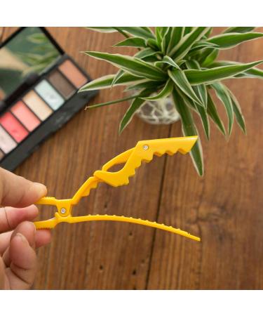 15 Pack Plastic Alligator Hair Clips with Wide Teeth + 3 Black Tail Combs - Salon Styling Tools - Buy Online on GoSupps.com