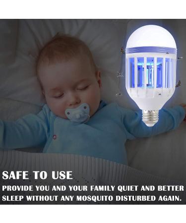 OSTF 2 Packs Bug Zapper Light Bulb 2 in 1 Mosquito Killer Lamp Bulb E27 Mosquito Zapper Bulb UV LED Mosquito Light Bulb for Patio Outdoor Indoor White 6.3 inches x 3.15 inches - Buy Online on GoSupps.com
