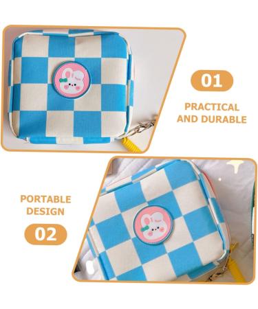 Adorable Cartoon Lipsticks Pouch with 2pcs Napkins - Portable Outdoor Bag Organizer for Tampons and Menstrual Pad Storage - Buy Online on GoSupps.com