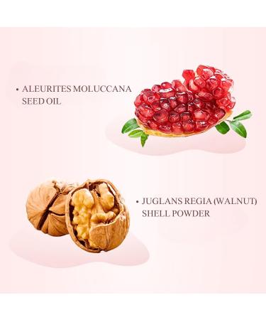 Exfoliating Body Scrub Pomegranate Seeds Body Scrub Exfoliator Body Exfoliator Pomegranate Seeds & Shea Butter Scent Dead Skin Remover Nourish & Brighten Body Skin Care 200g - Buy Online on GoSupps.com