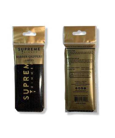 Supreme Trimmer Barber Grippers - Hair Holders for Barbers, Stylists, and Makeup Artists - 2PK (Black/Gold Rectangle) - Buy Online on GoSupps.com