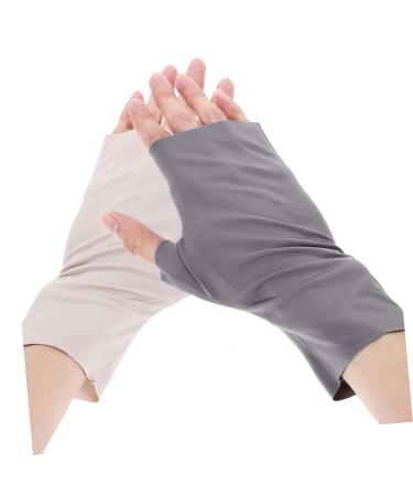 POPETPOP 2 Pairs pink gloves nail UV gloves nail art accessory UV gloves for manicure UV protection gloves for nail manicure UV gloves UV nail gloves sun protection Nylon women's gel - Buy Online on GoSupps.com