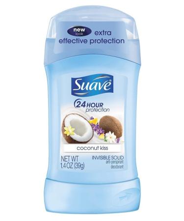 Buy Suave Deodorant 1.4 oz 24Hr Coconut Kiss - Invisible Solid (2 Pack) - International Shipping Available - Buy Online on GoSupps.com