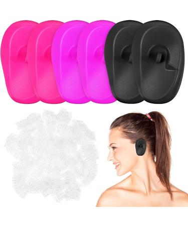 Lurrose Women Ear Protectors - 206pcs Disposable Hair Dye Earmuffs for Salon, Shower Caps for Women - Buy Online on GoSupps.com
