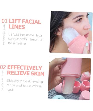 DOITOOL Silicone Ice Face Roller Face Rolling Facial Ice to Tighten Facial Rollers Molde De Para Resina Plantar Roller Silcone The Face Silica Gel Pink Ice Tray - Buy Online on GoSupps.com