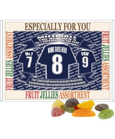 Millwall Football Shirt Personalised Gift Boxed Sweets Variety - Buy Online on GoSupps.com