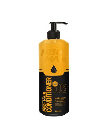 NISHMAN 02 Pro-Hair Conditioner with Keratin Complex 400 ml - Buy Online on GoSupps.com