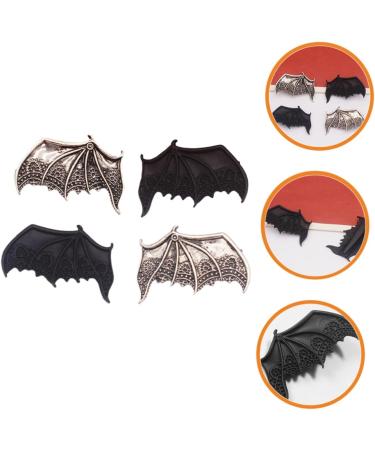 Beatifufu 2 Pairs Bat Hairpin Devil Wing Hair Clip Devil Wing Hair Headpiece Devil Wing Hairpin Devil Horns Hairpin Vintage Metal Decor Halloween Hair Decors Zinc Alloy Accessories Child Ear - Buy Online on GoSupps.com