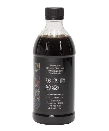 Dr Vanilla Alcohol-Free Natural Vanilla 16oz - Premium Quality 16 Ounce Bottle - Buy Online on GoSupps.com