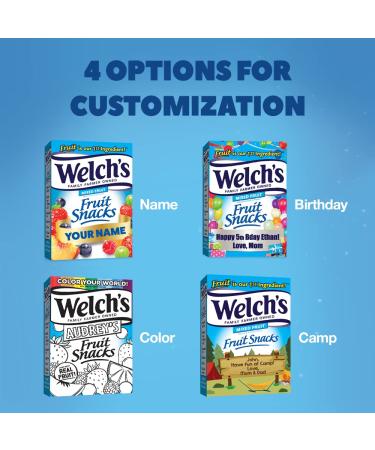 Custom Welch's Fruit Snacks Box - Gluten Free Mixed Fruit 0.9 oz Individual Bags (40 Pack) - Buy Online on GoSupps.com
