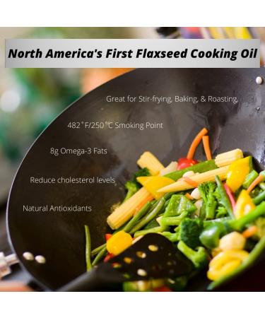 Organic Alligga Flaxseed Cooking Oil 500ml - Cold Pressed and Unrefined - Buy Online on GoSupps.com