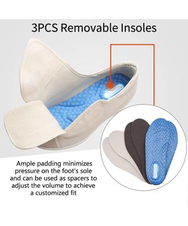 MEJORMEN Men's Diabetic Shoes Extra Wide Width Walking Sneakers - Air Cushion, Breathable Mesh Support - Black Gray (Size 14) - Buy Online on GoSupps.com