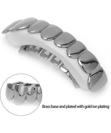 Yuyte Gold Grills for Men & Women - Hip Hop Style Lower Teeth Grillz | Halloween Cosplay Tooth Accessories - Buy Online on GoSupps.com