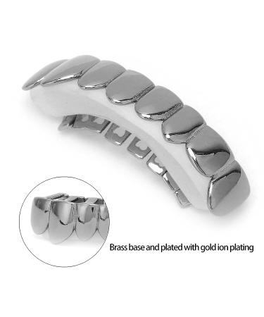18K Gold Lower Teeth Hip Hop Grills - Halloween Festival Decoration Accessory for Men & Women (Black) - Buy Online on GoSupps.com