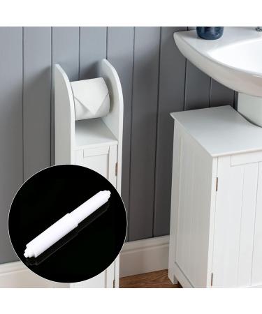 Toilet Paper Holder 3PCS Plastic Tissue Toilet Paper Holder Roller Replacement Toilet Roll Holder for Bathroom Spring Loaded (15.8cm Length White) - Buy Online on GoSupps.com
