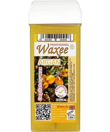 Waxee!- Argan 6x 100ml Roll-On Wax Cartridge Refill with 100 Waxing Strips - Buy Online on GoSupps.com