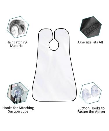 Beard Bib Apron for Easy Shaving & Grooming - Non-Stick Waterproof Beard Hair Catcher for Men | Great Father's Day Gift - Buy Online on GoSupps.com