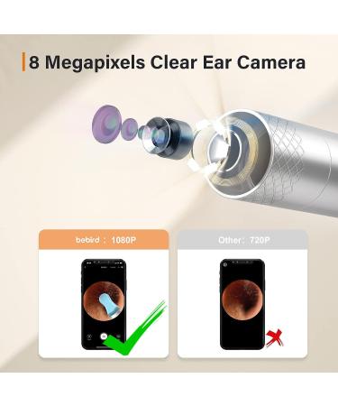 Ear Wax Removal Kit with 1080p Otoscope - Bebird X17pro Ear Cleaning Tool with 9 Ear Picks - Compatible with iPhone & Android (Gold) - Buy Online on GoSupps.com