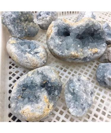 Natural Crystal Rough Home Natural Celestite Crystal Raw Cluster Sky Blue Rough (Size : 200-300g) - Buy Online on GoSupps.com