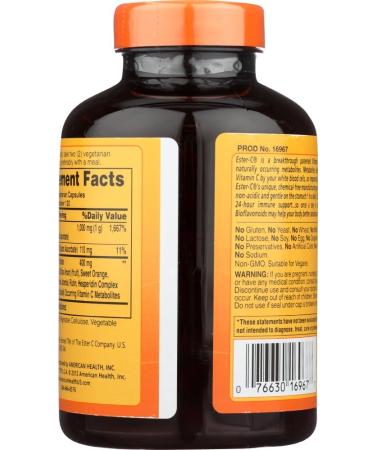 Ester-C 500 With Citrus Bioflavonoids Vegetarian - Buy Online on GoSupps.com