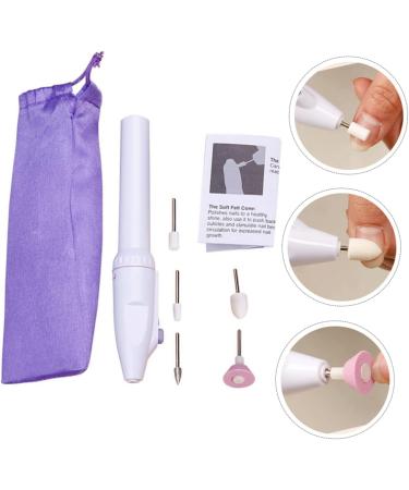 Beatifufu 1set Nail Polisher Nail Grinder Manicure Electric Nail File Nail Drill File Kit Manicure Pedicure Kit Nail Polishing Tool Nail Art Trimmer Pedicure Tools Mini Nail Kit Abs White - Buy Online on GoSupps.com