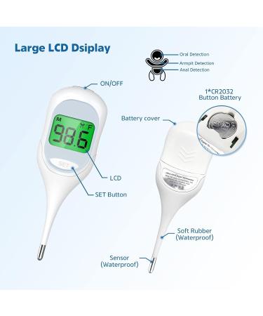 Mommed Baby Thermometer | 3 Measurement Modes | Fast & Accurate | LCD Display | Infants, Newborns, Toddler Kids - Buy Online on GoSupps.com