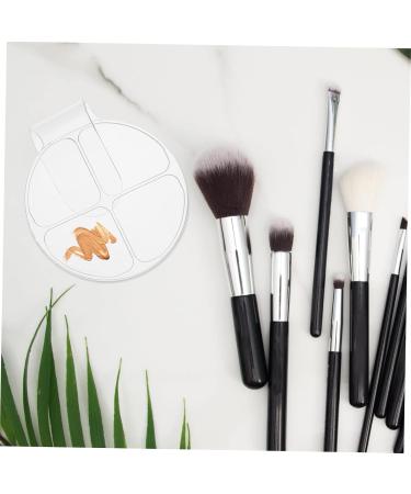 STOBOK 2pcs Nail Art Palette Set - Clear Makeup Mixing Tools for Nail Art Acrylic & Foundation - Professional Stainless Steel Nail File & Handles - Buy Online on GoSupps.com