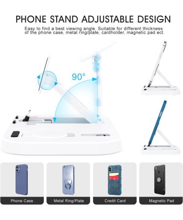 3 in 1 Portable Charging Station for Apple Products | Foldable Dock for iPhone/AirPods | Compatible with iWatch Series | Includes 15W Adapter | White - Buy Online on GoSupps.com