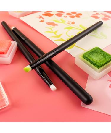Ink Blending Brushes for Card Making - Detailed Paintbrushes with Angled/Flat Heads - 12 PCS - Buy Online on GoSupps.com