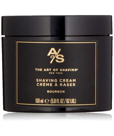 The Art of Shaving Shaving Cream for Men - Shaving Cream Mens Beard Care, Protects Against Irritation and Razor Burn, Clinically Tested for Sensitive Skin, Bourbon, 5 Ounce
