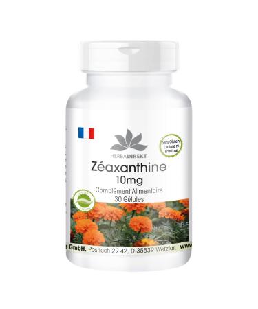 Zeaxanthin 10mg - 30 capsules - Vegan - 50mg of tagete extract | Warnke Vitalstoffe - Quality from German pharmacies