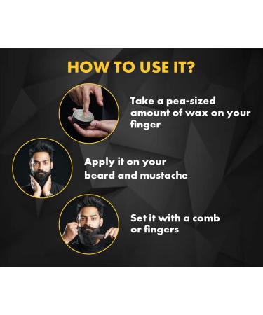 Urbangabru Beard Mustache Wax for Men - Strong Hold Styling Balm to Shape and Nourish Beard (1.7 fl oz) - Buy Online on GoSupps.com