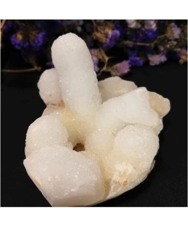 Natural White Crystal Cluster Quartz raw Minerals apophylite Specimen gem Stones for Home Decor Gift Decoration ZJGIDTEM (Size : 280-380g) - Buy Online on GoSupps.com
