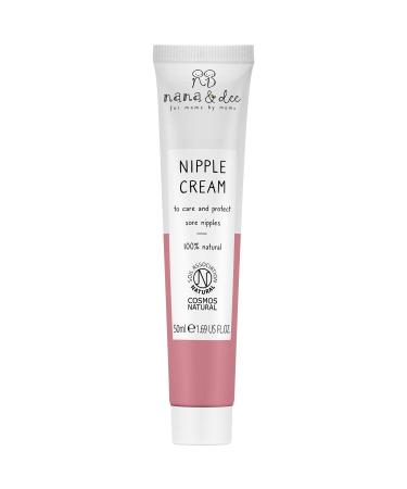 Nana & Dee Organic Nipple Cream - Moisturising Natural Balm for Nursing Mums Safe for Babies - After Breastfeeding Care & Relief for New Mothers - Dry Chafing & Cracked Skin Moisturiser Ointment
